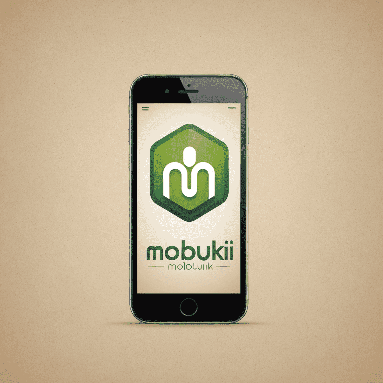 mobiduki logo - stylized text with a mobile phone icon